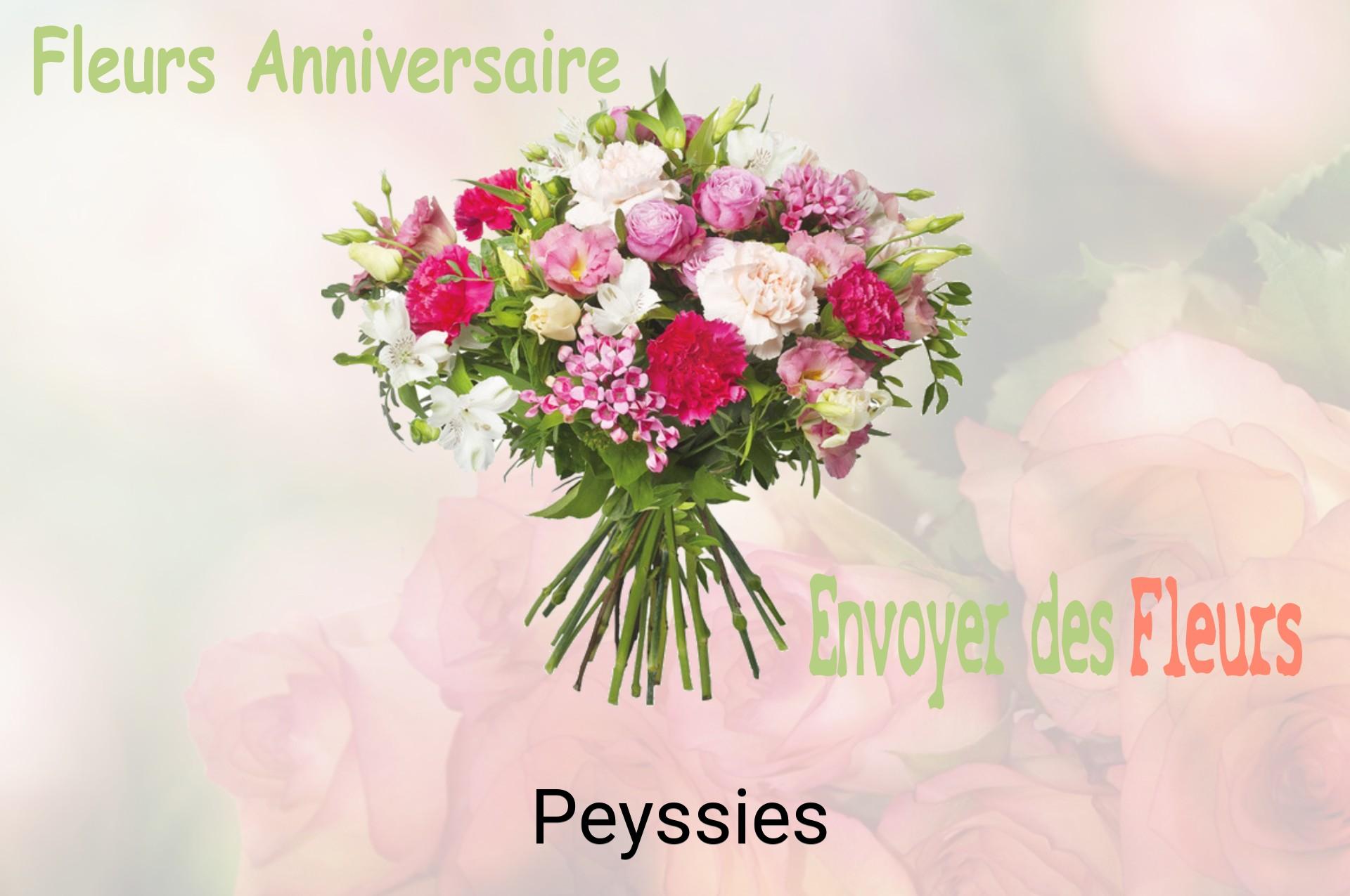 Bouquet de fleurs d’anniversaire livré à Peyssies