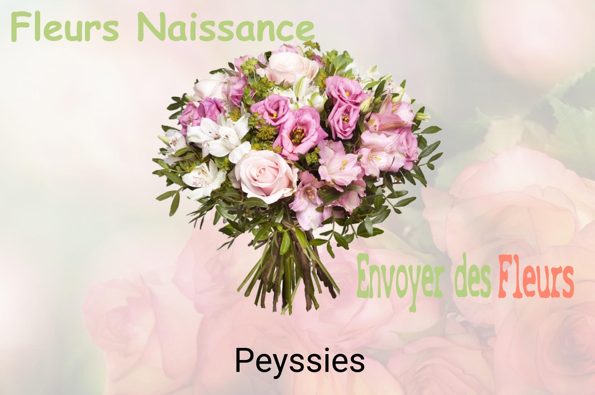 Bouquet de fleurs de naissance livré à Peyssies